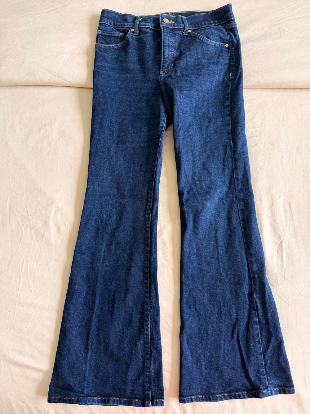 Express Dark Blue Flare Jeans